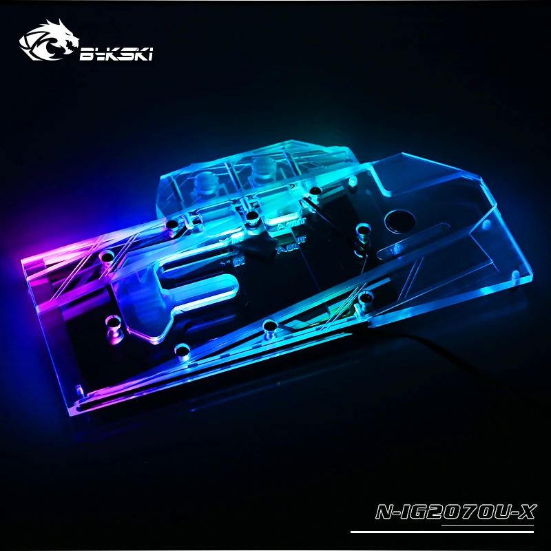 Bykski N-IG2070U-X VGA полное покрытие блок водяного охлаждения с RGB светодиодные наборы