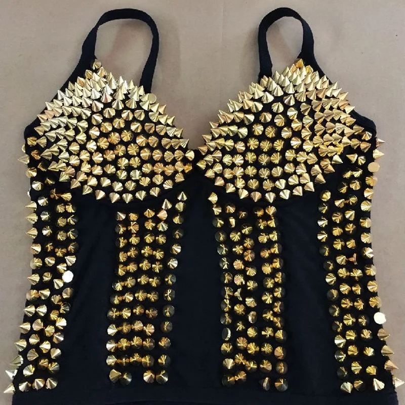 Женское нижнее белье с блестками черный клубный танцевальный бюстгальтер в