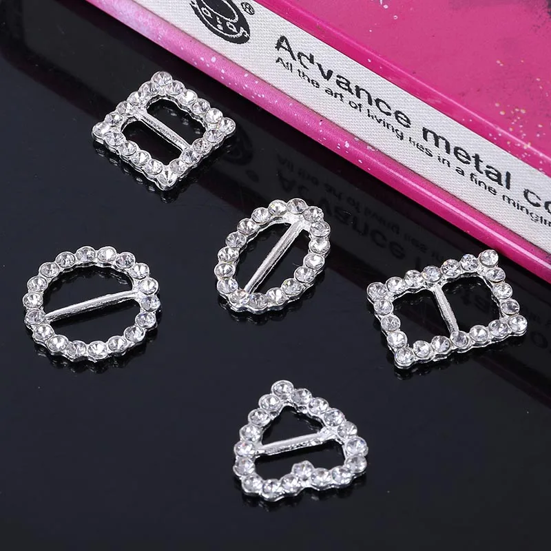 2017New 100Pcs геометрический Форма стразы пряжка набор сделай сам для свадебного