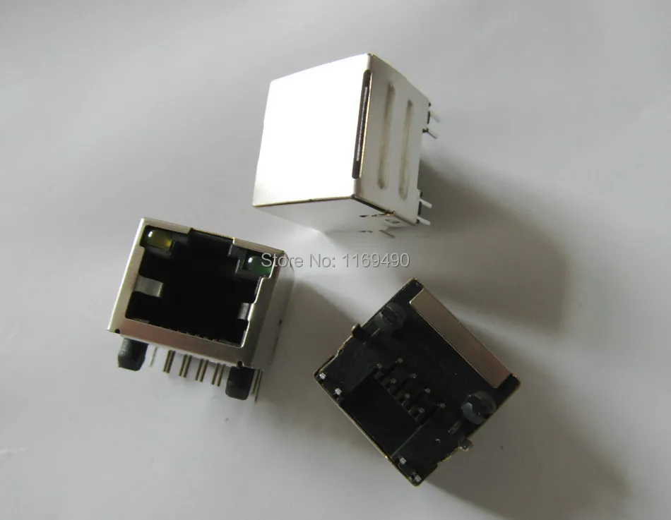 30 шт./лот RJ45 8 контактов экранированный Модульный сетевой модуль P разъем PCB