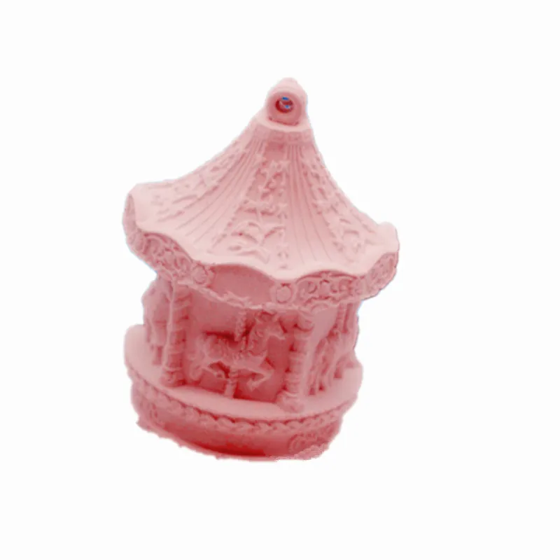 

carousel plaster ornaments mold chocolate cake shape mold wax aromatherapy soap mold