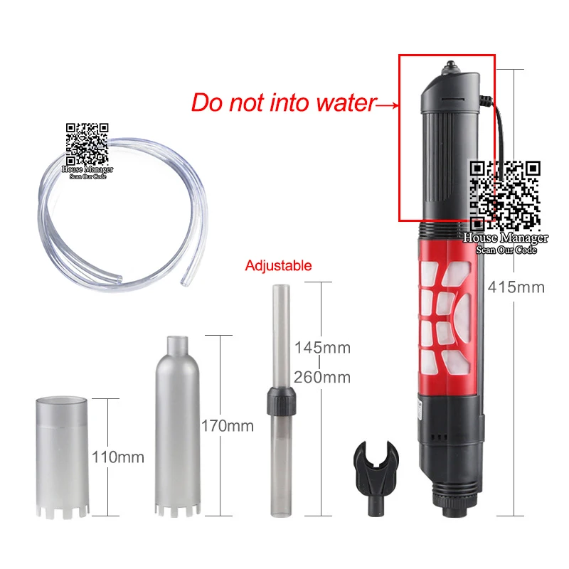 Syphon автоматический насос для смены воды 6W аквариумные аксессуары аквариума