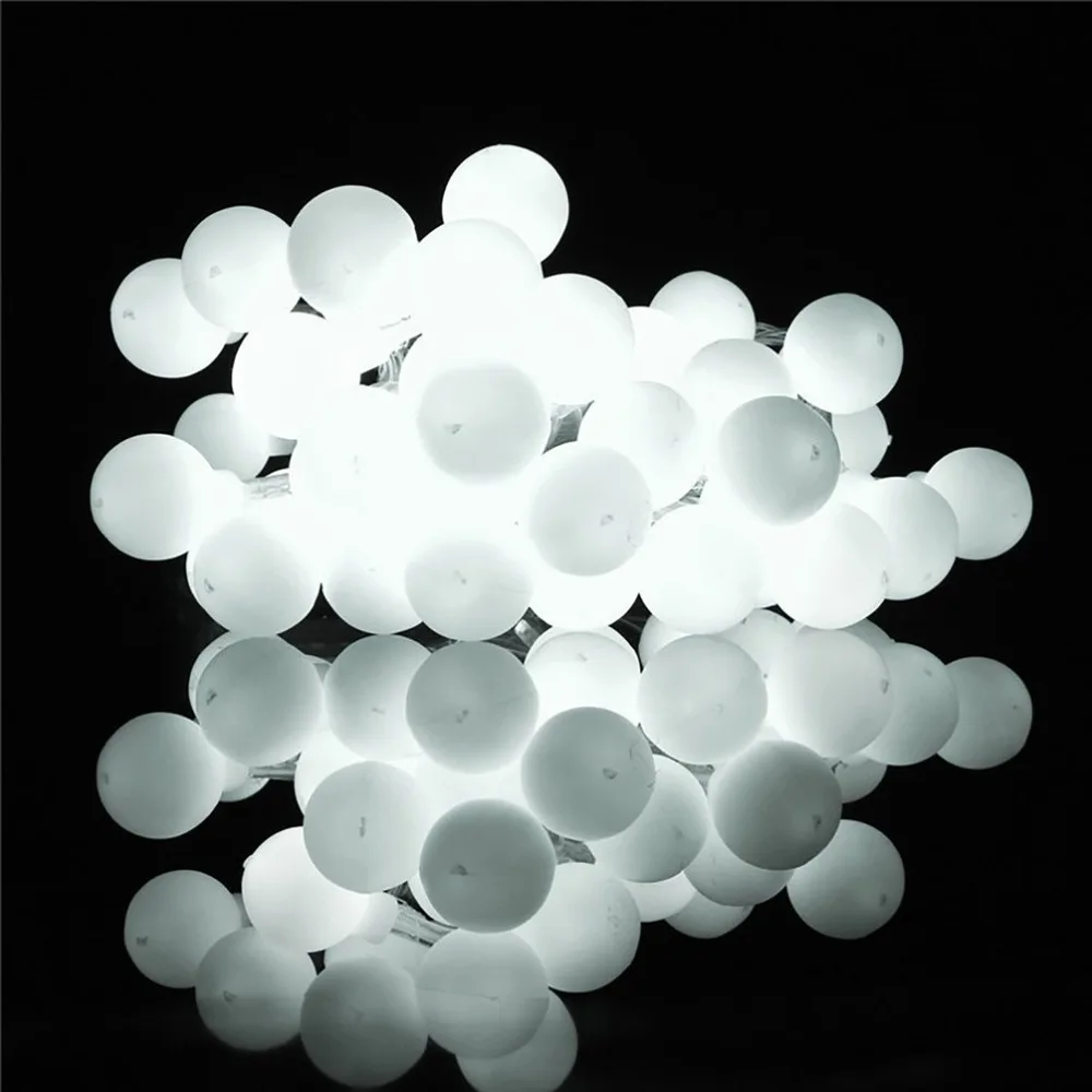 40 LED frosted white ball Christmas tree holiday home interior light string 220V warm | Лампы и освещение
