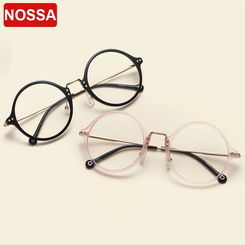 NOSSA Корейская версия мода TR90 большая оправа для очков круглая в стиле ретро