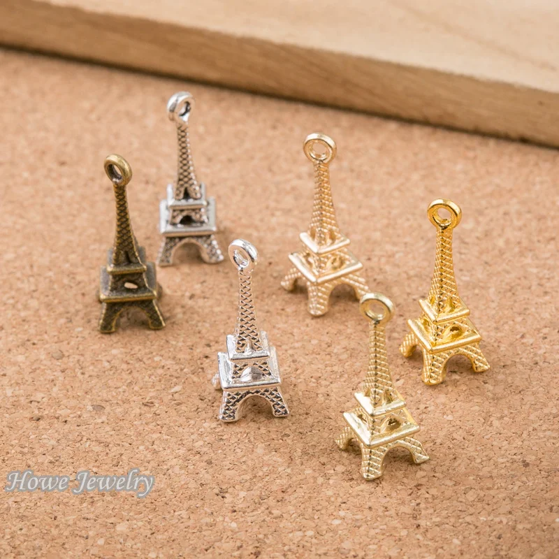 110 шт. винтажные аксессуары для украшений в европейском стиле|eiffel tower charm|tower charmcharm