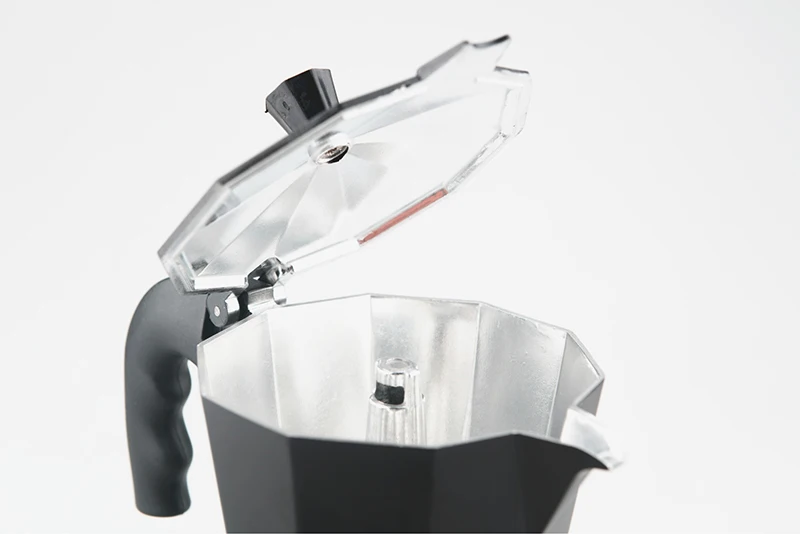 240 мл Алюминиевая кофейная гейзерная кофеварка, итальянский топ Moka Espresso Cafeteira Expresso Percolator Stovetop, черная кофеварка