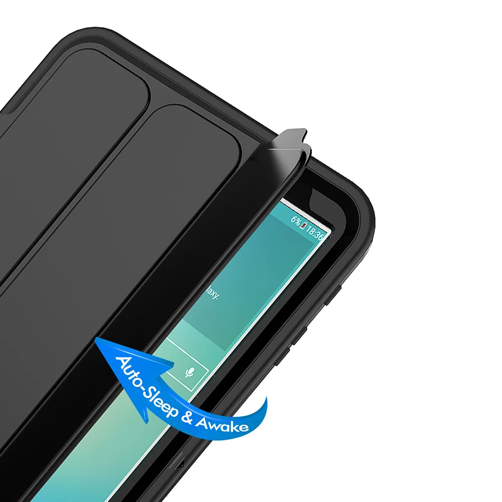 Для Samsung Galaxy Tab A 2016 10 1 T580 (No Sen) T585 3-слойный умный чехол ударопрочный сверхпрочный
