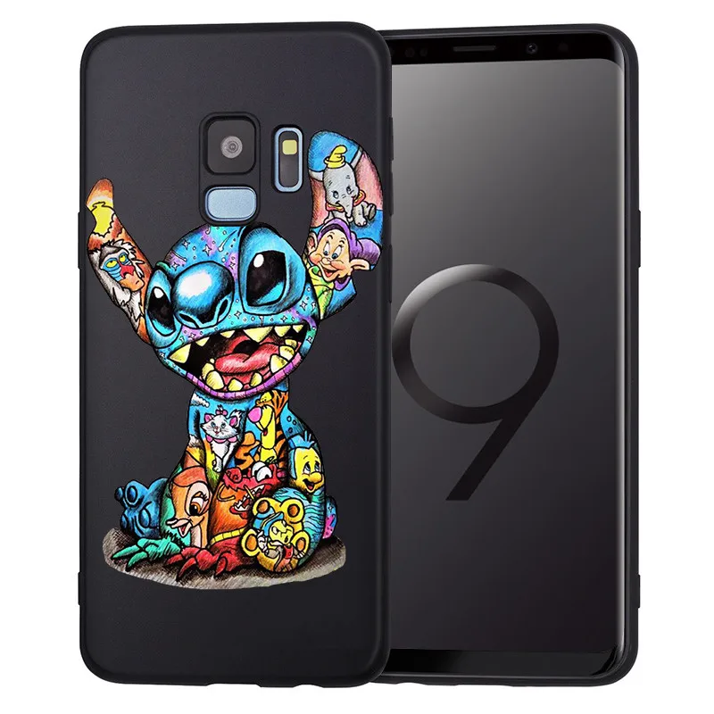 Groot Joker Stitch marvel для samsung Galaxy S6 S7 Edge S8 S9 S10 Plus Lite Note 8 9 чехол для телефона Coque Etui Funda мультфильм