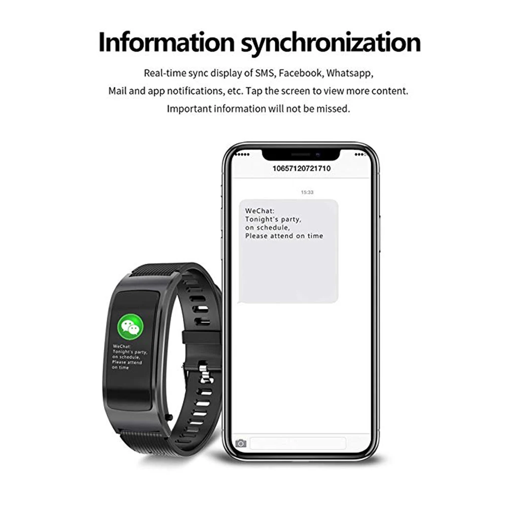 2-в-1 Bluetooth наушники Смарт Браслет для измерения кровяного давления монитор сердечного ритма вызова умные часы Фитнес gps трек спортивный браслет