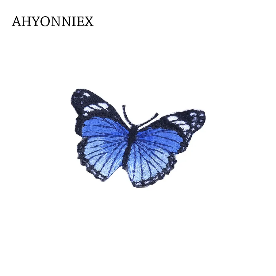Аппликация AHYONNIEX с вышивкой бабочкой 1 шт. нашивки для одежды аппликация утюга