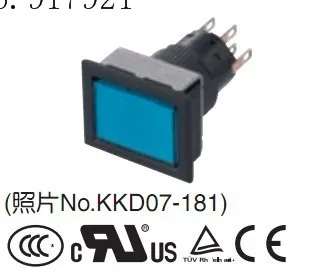 

[ZOB] AF16F0N jog switch rectangular flat headband frame AF16F5N self-locking Japan fuji Fuji import switch --10pcs/lot