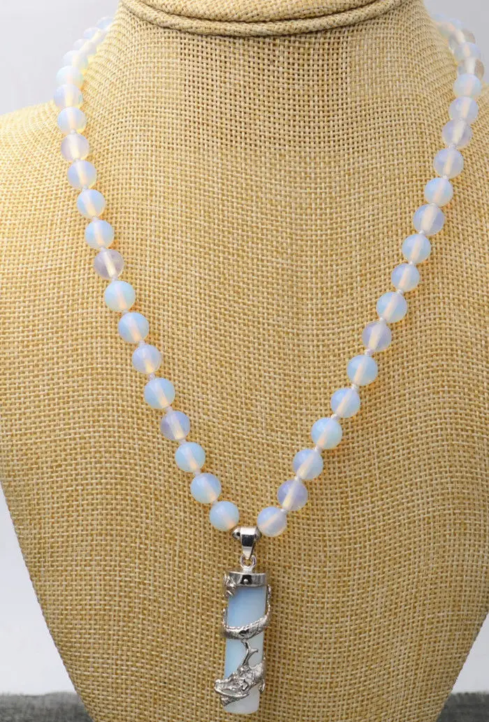 Ожерелье с кулоном драконом исцеляющей чакры рейки Опалит 18 Вт|stone pendant necklace|pendant