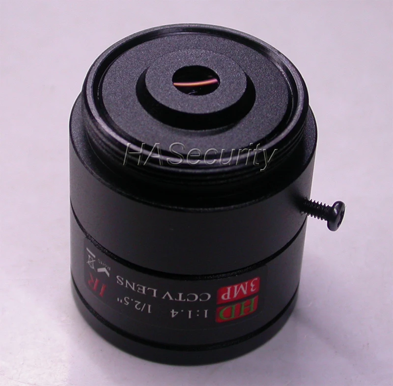 6 мм CS mount 3.0MP 1/2.5 &quotF1.4 объектив для камеры видеонаблюдения | Безопасность и защита