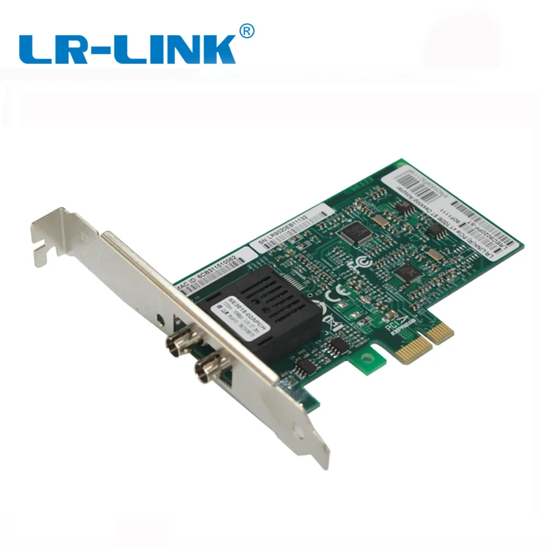 LR-LINK 9020PF-ST 100Mb PCI Express ağ kartı fiber optik ethernet adaptörü PC bilgisayar Realtek RTL8105 Nic