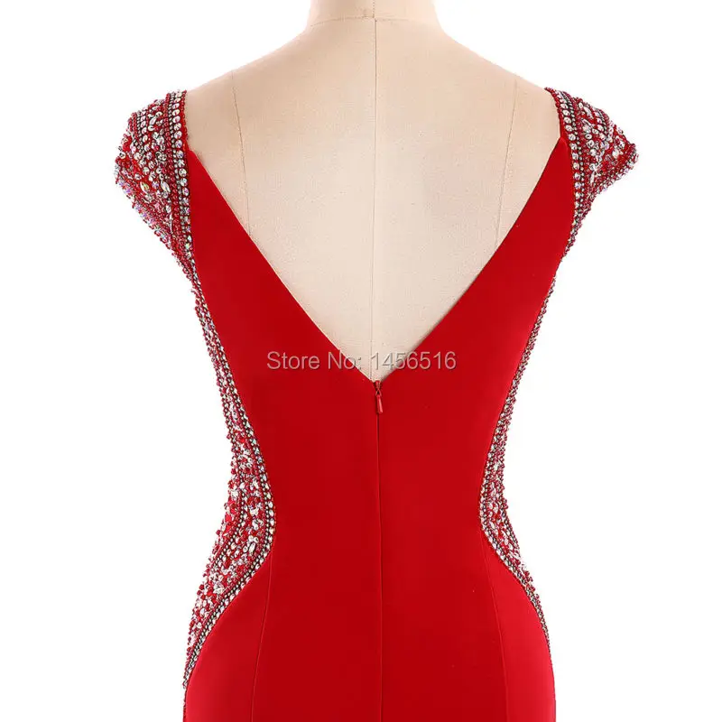 Menoqo красное вечернее платье Русалка длинное банкетное 2019 Robe De Soiree с рукавом