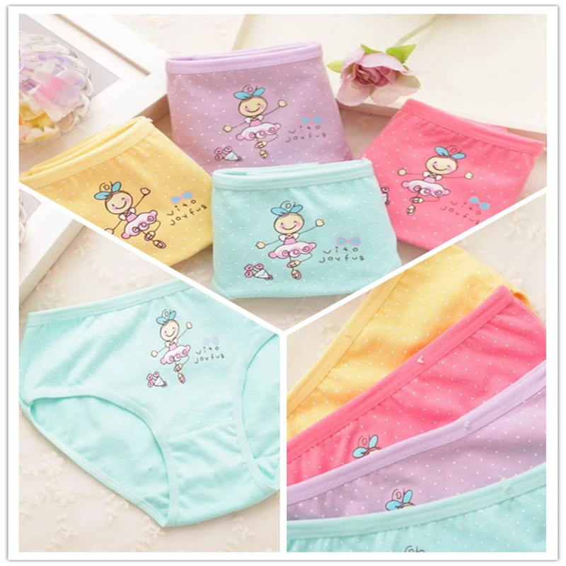

12pcs/Lot Cotton Girls Briefs Baby Cartoon Underwear Panties ATNN0125