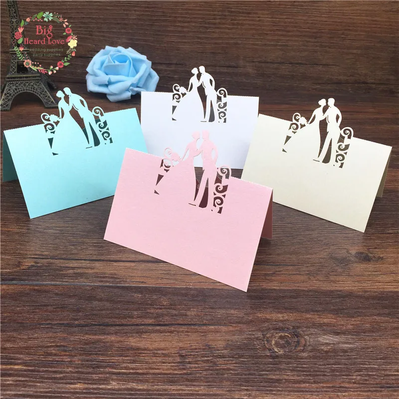 40 шт. декоративные карточки для свадебного имени|card love|love cardslaser cut wedding card |
