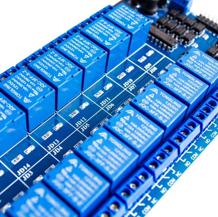 Интерфейсная плата модуля реле для PIC ARM DSP PLC с защитой оптрона LM2576 5 шт./лот 12 В 16