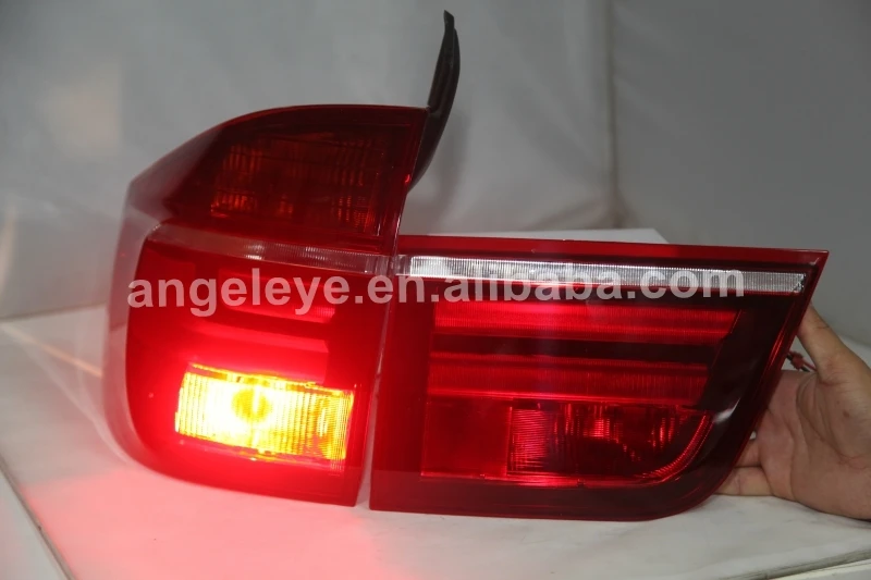 Для BMW X5 E70 светодиодный задний фонарь красный белый цвет 2007 2009 год|x5 jack|lamp chromelamp nail