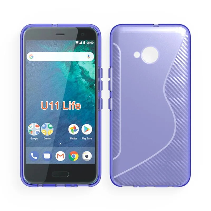 Простая Гибкая S линии TPU Матовая задняя крышка для HTC u11 жизни E66 один x10
