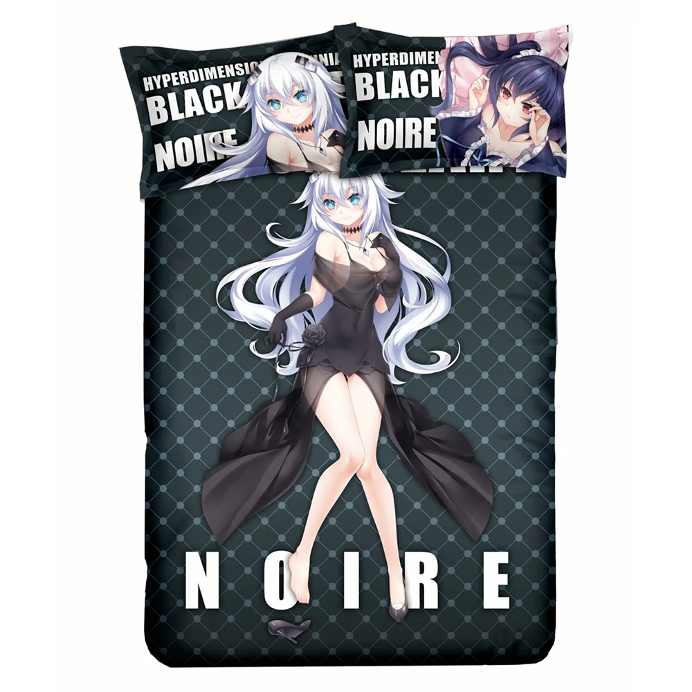 Аниме Neptunia Черное сердце Noire Choujigen игры Нептун кровать плоский набор Стёганое
