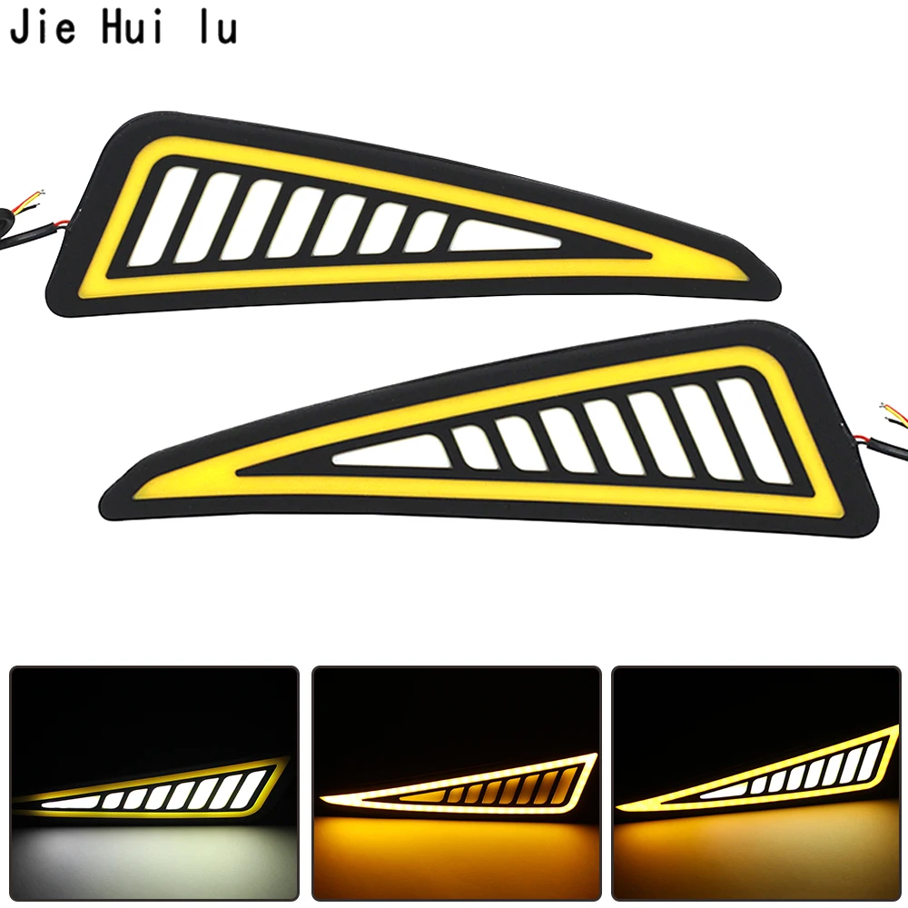 

Car Styling drl COB LED Lamp Flexible DRL Universal Daytime Running Light Car Driving lamp turn signal drl cob waterproof 12v