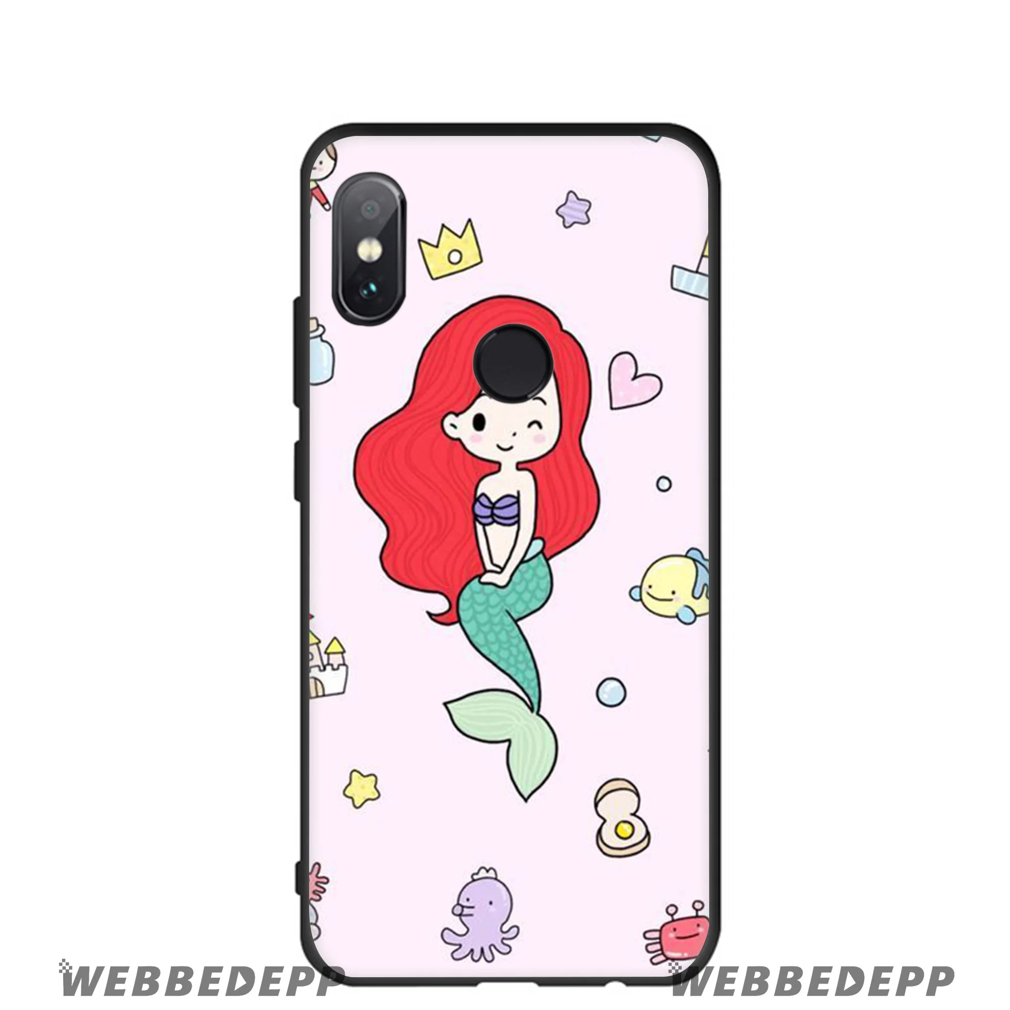 2 WEBBEDEPP Ариэль Русалочка Мягкий силиконовый чехол для Xiaomi Redmi Note 7 6 6A 5 4 4X 4A 5A 5 S2 Plus Pro Lite - Цвет: 2