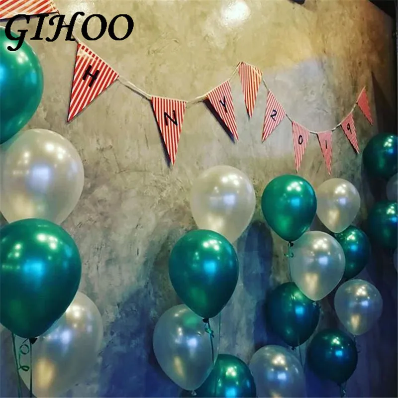 30 шт./лот 10 дюймов Тиффани золото черный латекс гелиевые шары Свадьба День рождения детский душ вечерние принадлежности для декора детские игрушки Air lobos