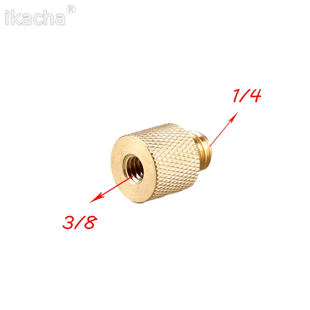 Лидер продаж латунный резьбовой винт для штатива золотого цвета переходник