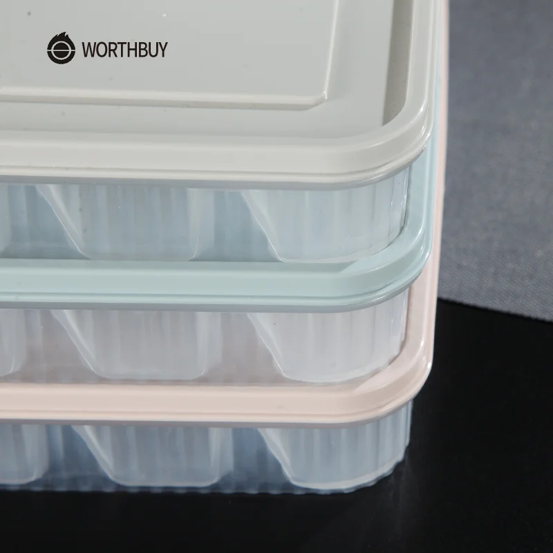 WORTHBUY 21 Сетка кухонная пельменница контейнер для хранения с крышкой BPA свободная