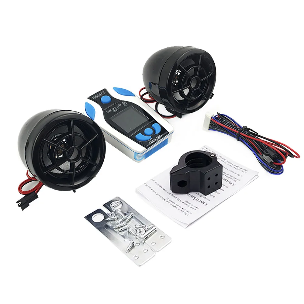OLOEY мотоцикл Bluetooth MP3 плеер Музыка Аудио стерео колонки fm-радио USB SD TF карта скутер мото Противоугонная сигнализация
