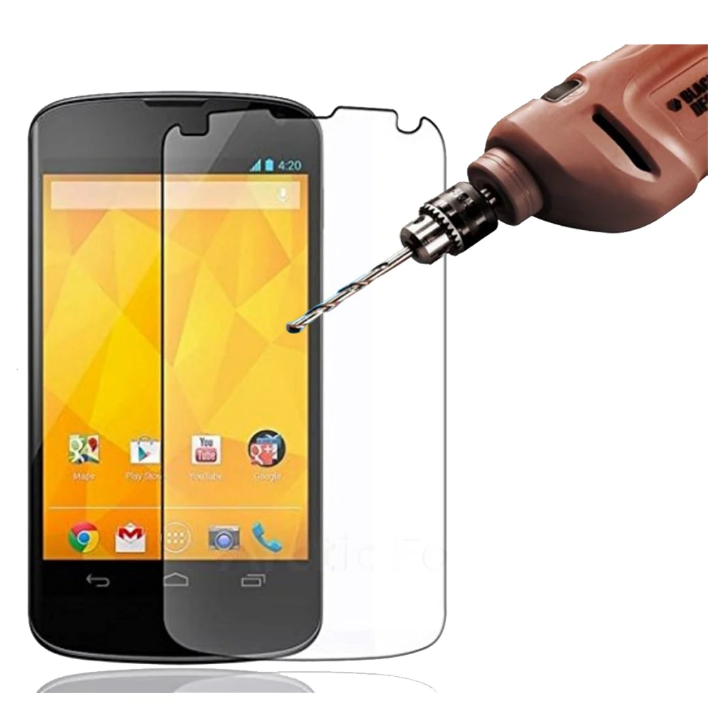 2 шт. 2.5D 0 26 мм 9H Премиум Закаленное стекло защитная пленка для экрана LG Google Nexus 4 E960 5