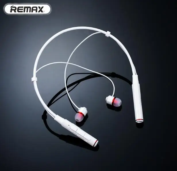 white no package Remax RB-S6, спортивные bluetooth-наушники с шейным ремешком, беспроводные стерео музыкальные наушники Bluetooth V4.1 с микрофоном для iPhone Xiaomi - Цвет: white no package