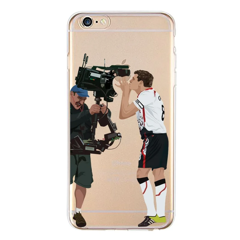 Мягкий прозрачный чехол из ТПУ с цветочным рисунком для iPhone 4/4S 5 5S 6 6plus 7 8plus x