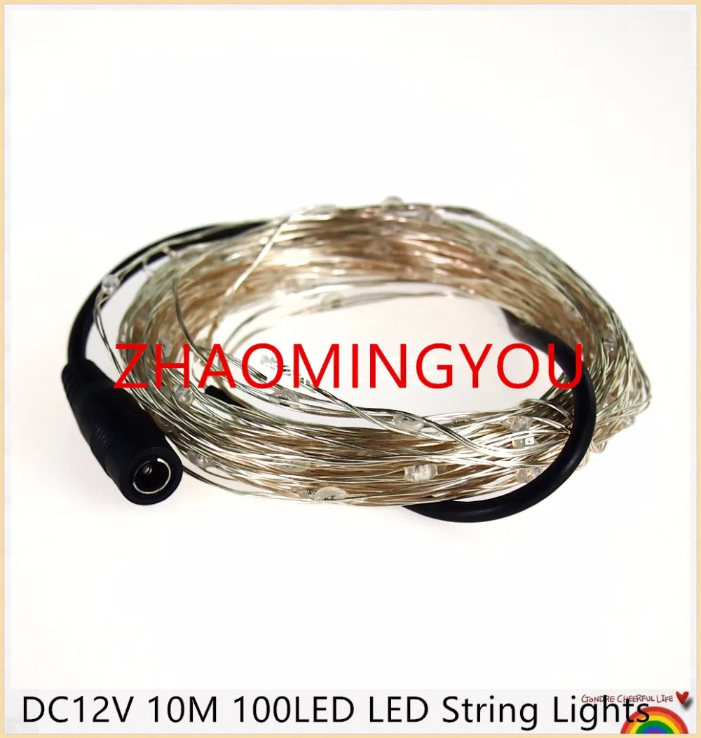5 м 50 led 10 100led светодиодные гирлянды в постоянного тока на открытом воздухе RGB