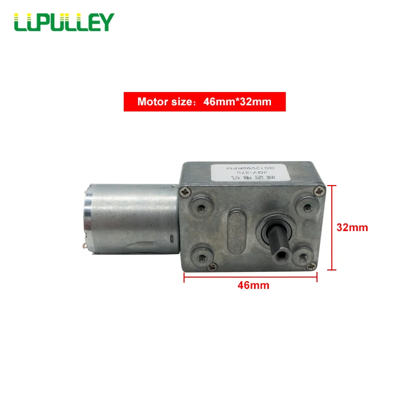 LUPULLEY турбо мотор с червячной передачей JGY370 DC 6 В/24 В/12 В реверсивное вращение