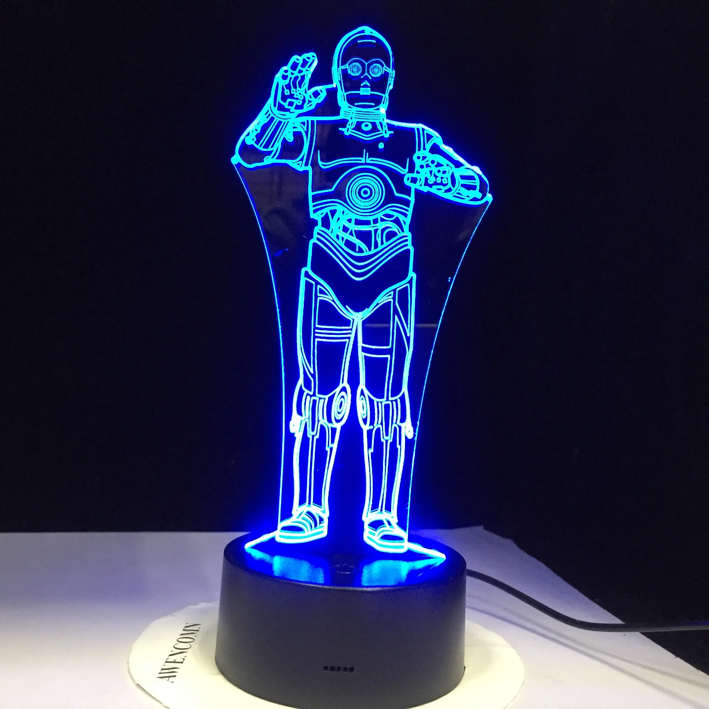 Штурмовика из мультфильма Звездные войны: R2D2 робот войны 3D светодиодный