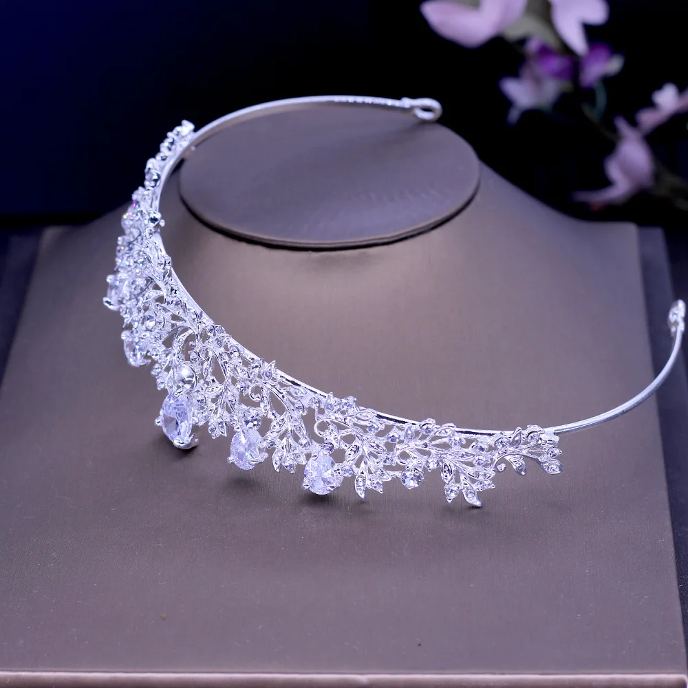 Lindo Espumante Prateado Cristal Big Festa показ Pageant Coroa Tiara Do Casamento De Noiva Acessorios Para o Cabelo|casamento tiara|coroa