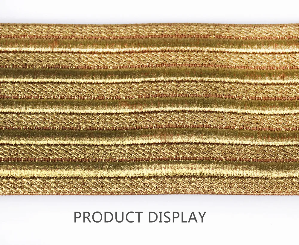 Бронзовая эластичная стрейч лента 57 мм для обрезки ремешки аппликационные