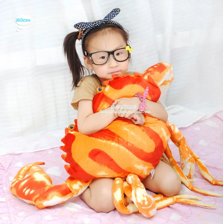 31 &quot/80 см Огромный Симпатичный моделирование морской Краб мягкие и плюшевые