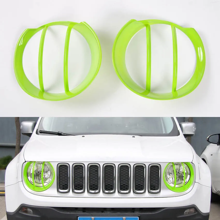YAQUICKA подходит для Jeep Renegade 2015 2016 светильник на переднюю голову защитный ободок
