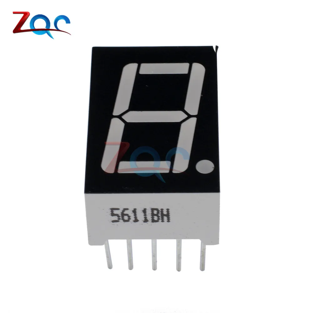 

10PCS 0.56'' 0.56inches 7 Segment 1 Digital LED Display Super Blue Common Anode 0.56 inch