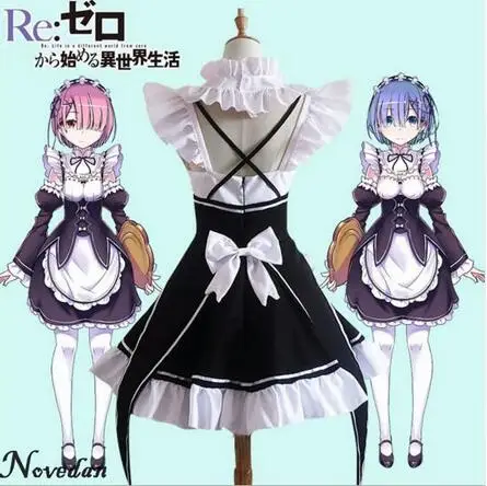 Re:Zero kara Hajimeru Isekai Seikatsu старт жизни в другом мире Ram Rem косплей костюм горничной
