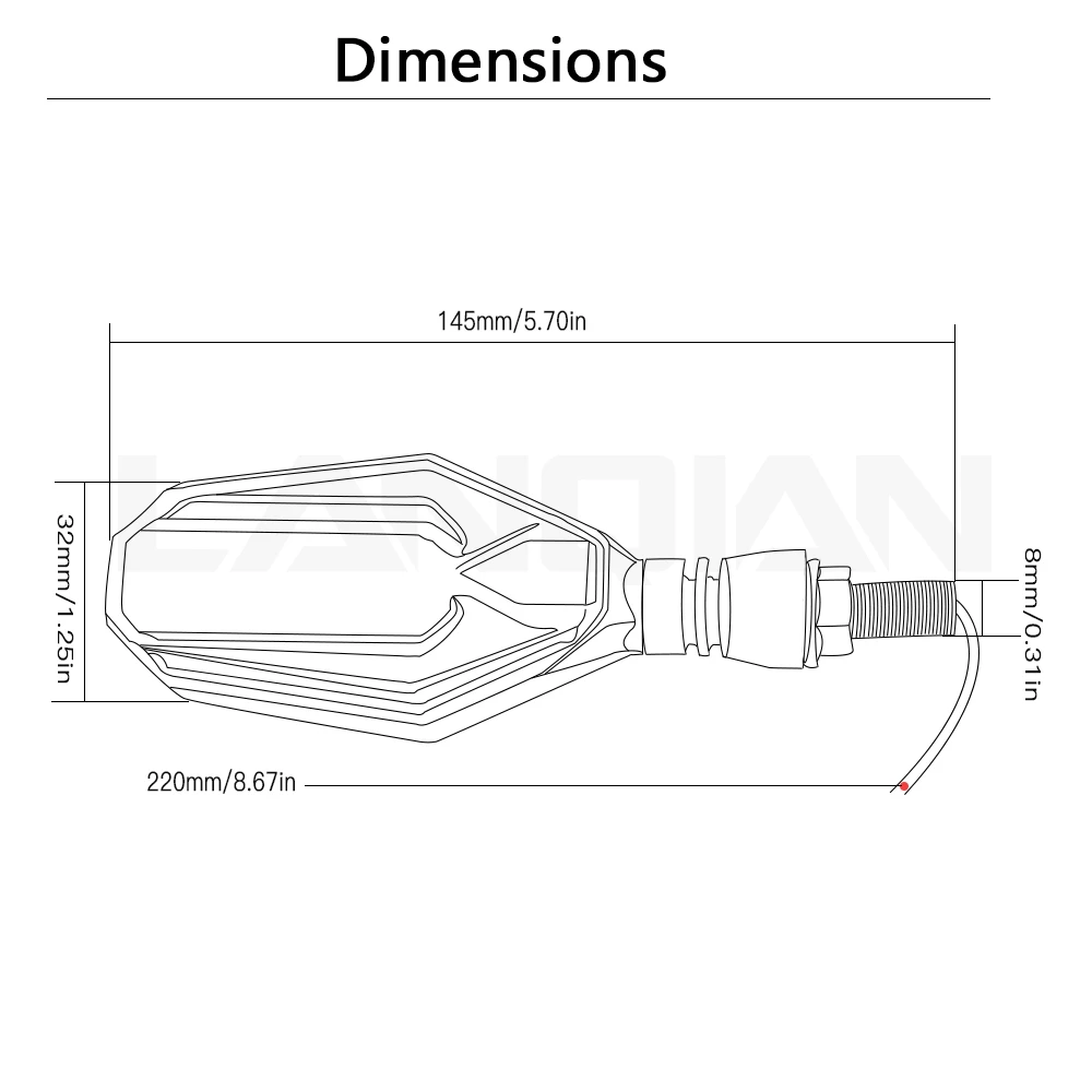 

1 pair Motorcycle Accessories 12V Led Light Turn Signal Indicators Blinkers Universal for Honda Kawasaki Suzuki Yamaha