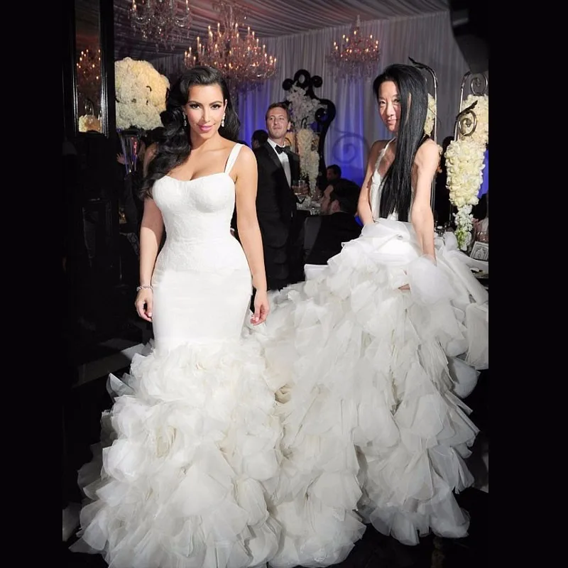 Сексуальная Vestido Де Noiva Лонга Рукавов 2017 Новый Спагетти ремень Шнуровке Свадебные