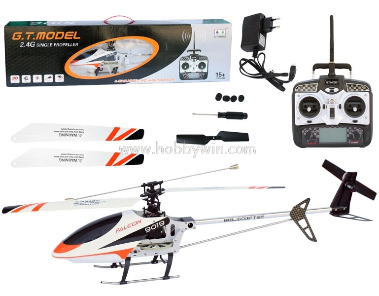 GT Модель QS9019 Радиоуправляемый вертолет 4Ch 2 4 Ghz RTF сплав гироскопа|control helicopter|radio