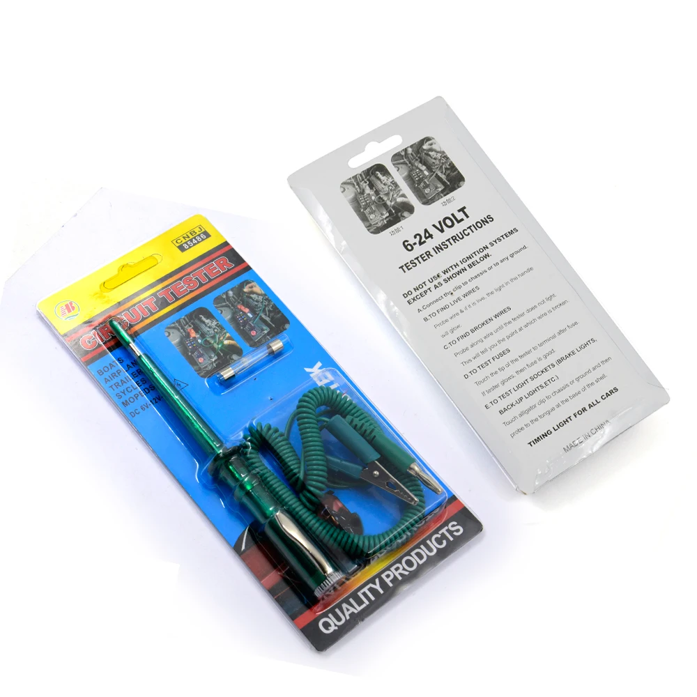 Тестер цепи автомобиля с источником питания от постоянного тока 6 в 12 В 24
