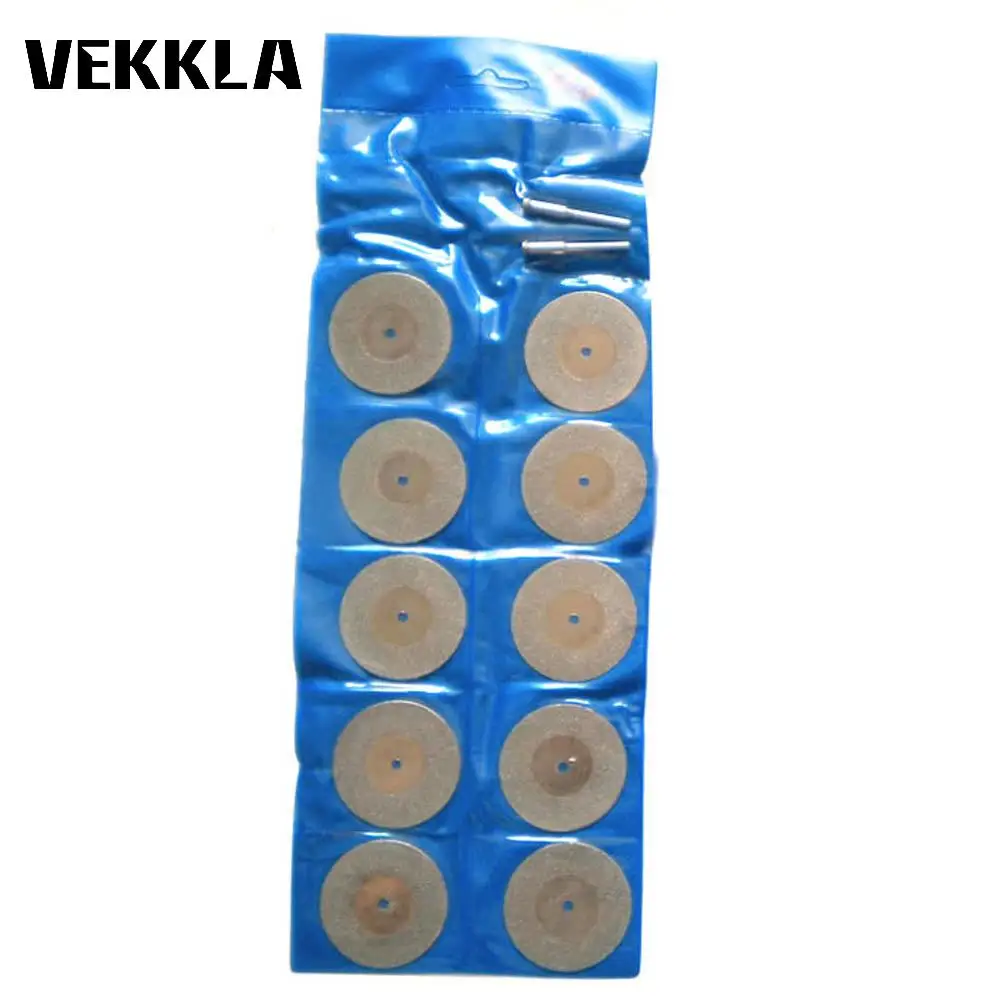 

10PCS 50mm Diamond Coated Rotary Cutting Cut Off Blade Wheels Grinding Wheel Saw Blade Abrasive Glass Mini Cutting Disc Tool