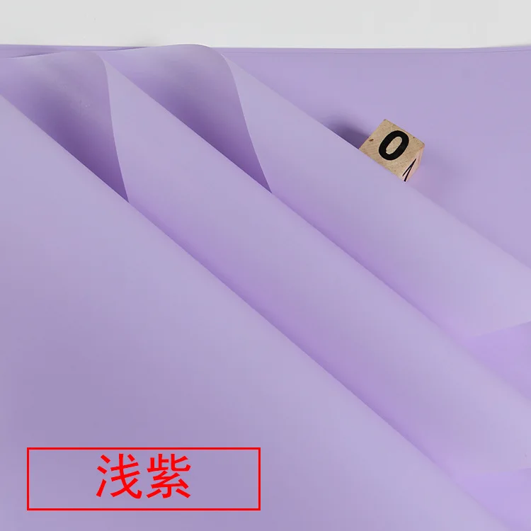 light purple 20 шт полупрозрачные водостойкие цветы подарочная оберточная бумага матовые цветы букет упаковочные материалы - Цвет: light purple