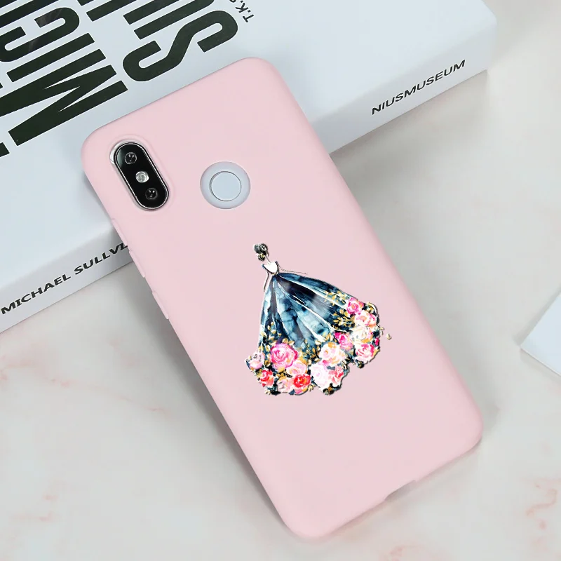 Чехол для девочек Xiaomi Redmi Note 5 6 7 6A Plus чехол из ТПУ Xiomi Mi 8 Lite A2 5A 7A мягкий